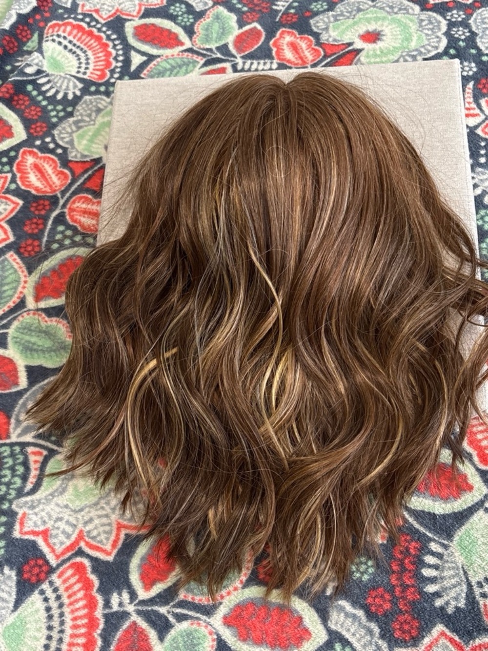 ***ON HOLD***Angelix-Brown Wavy Women's Wig with Blonde Highlights